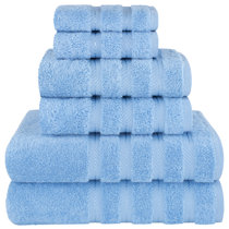 Garnier Thiebaut Hotel Collection Luxury Plush White Bath Towels Set  6-Pieces