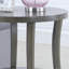 Table ovale - Présentoir en placage de bois avec tablette contemporaine-550775518