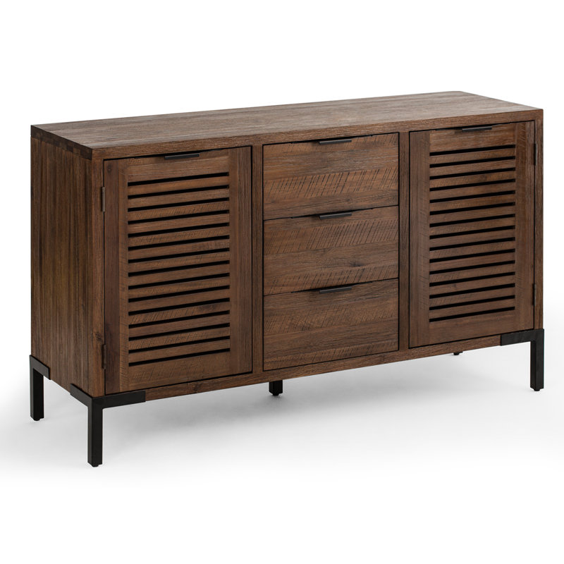 Jeann 17.72'' Solid Wood Sideboard