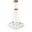 13-Copper colored dimmable glass iron pendant light