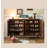 62.99" Brown Rectangular Solid Wood Shoe Storage