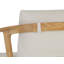 Chaise de patio avec coussin en teck Lakayden