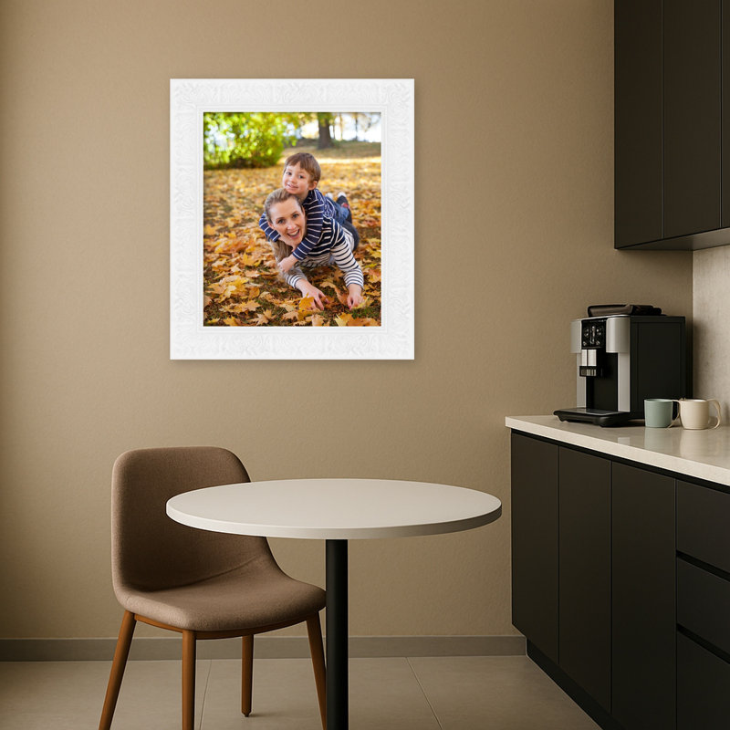 Cadre photo Luxe, 20 x 24, Blanc Luxe