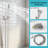 Rainfall Shower System With Storage Rack 10 Inch Shower Faucet Set With High Pressure With Square Shower Head Luxury Shower Set Wall Mount-114230249