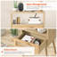 Table de chevet en rotin avec station de charge-100969597