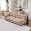 Canapé modulaire Cloud Couch avec assise profonde, revêtement en flanelle, configuration réglable, soutien des accoudoirs et coussins inclus.-1429115003