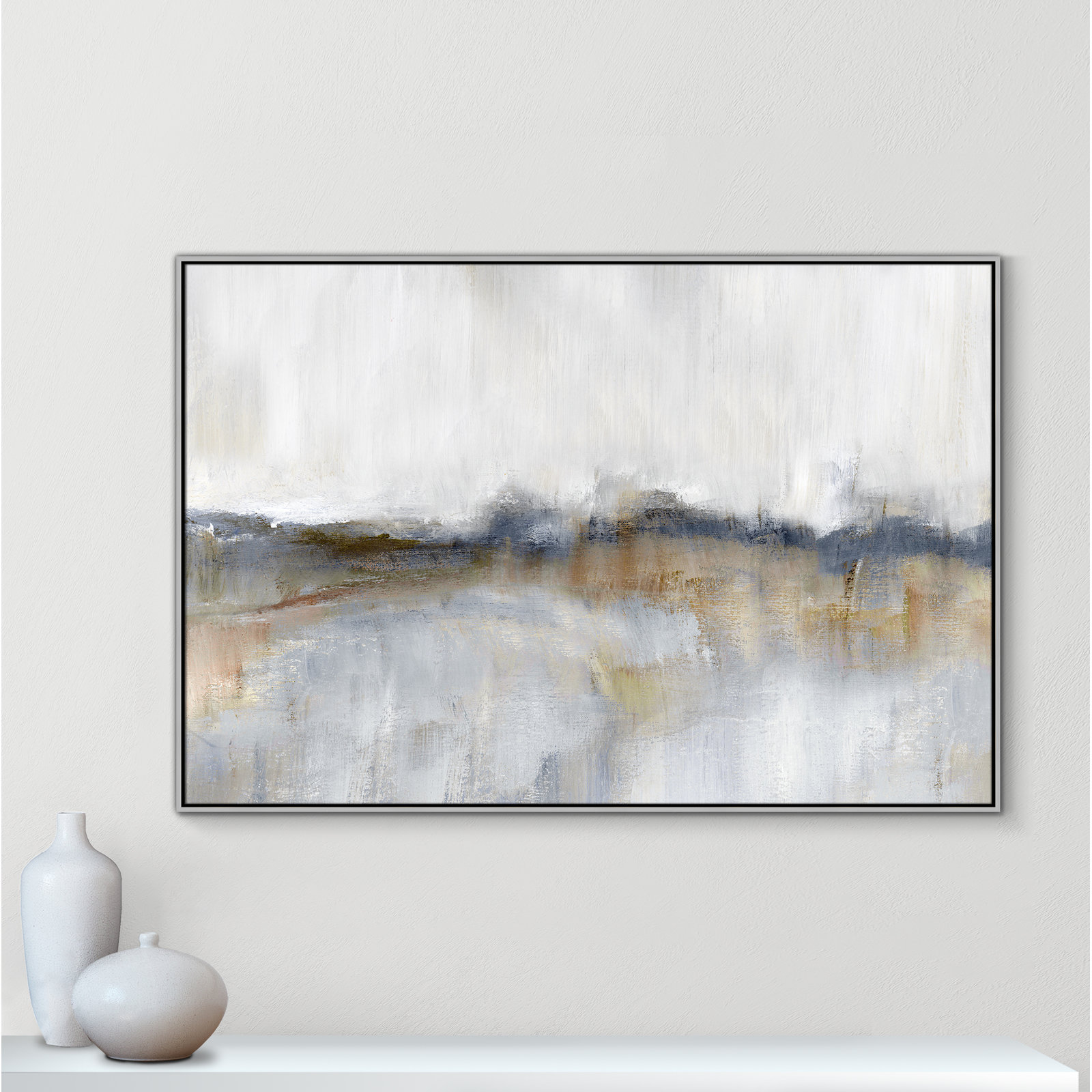 Autumnal Tide Print by Nan, 41.5''H x 61.5''W, Silver