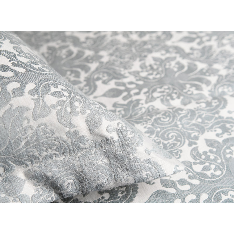 Baroque Euro Pillow Cover, Platinum