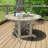 Midwest 4-Person, 48" Round Table, 5-Piece Outdoor Dining Set-1237389745-1300873528