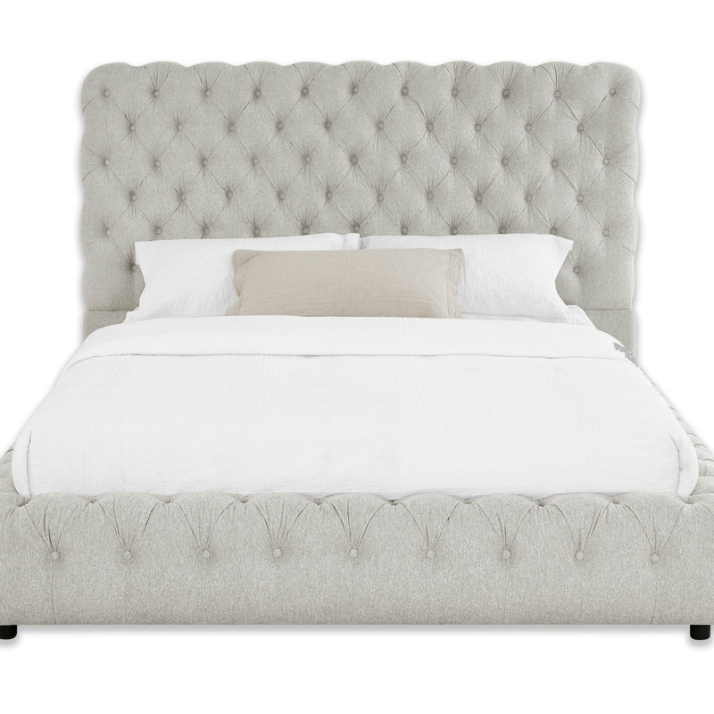 Mobilier de chambre à coucher 1Pc, Gris colombe, Grand lit