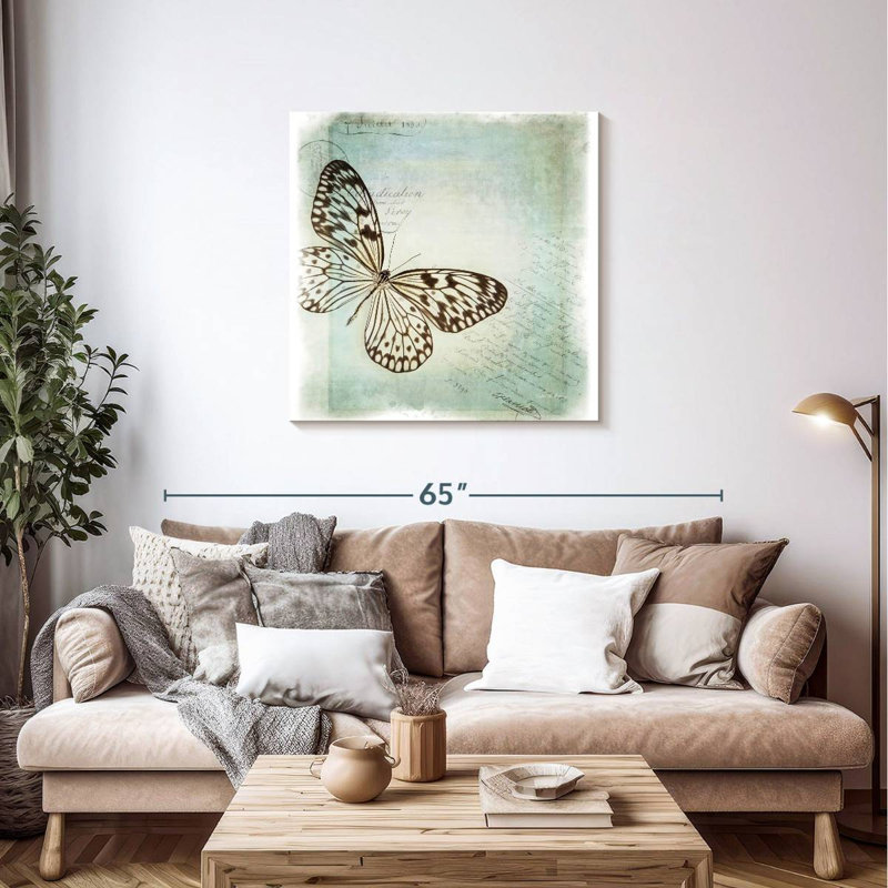 Brampt Floating Butterfly I, 36" H x 36" W