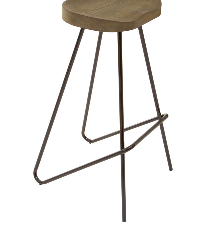 Counter Stool with Metal Frame