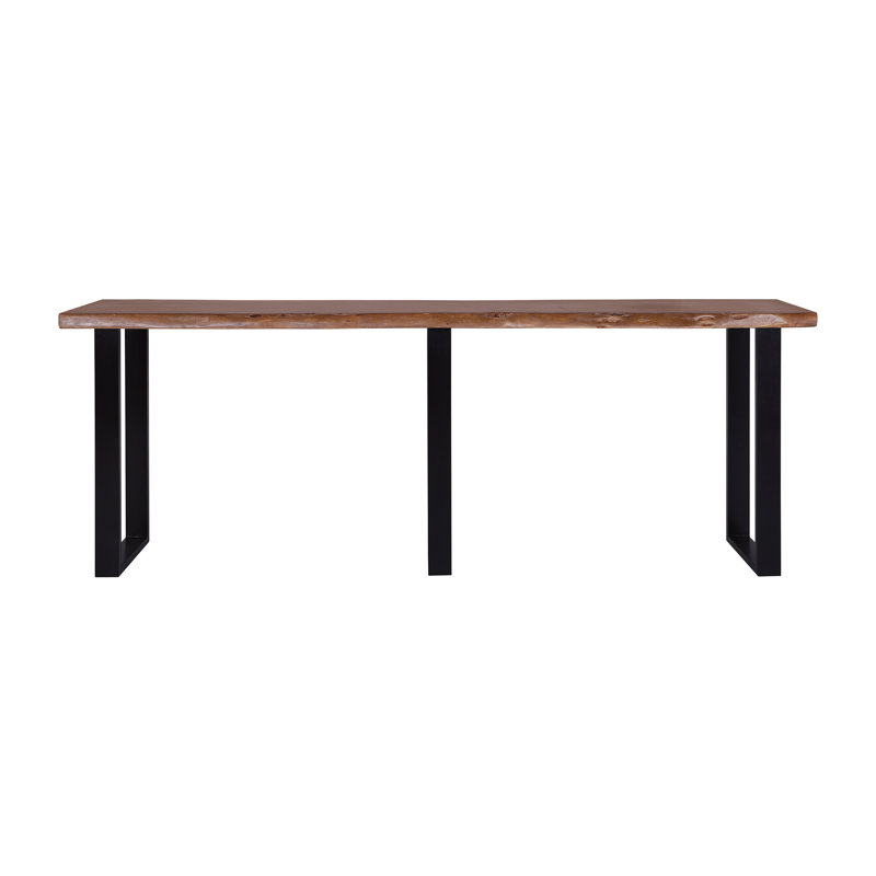 Spokane 90" Acacia Live Edge Solid Wood Console Table, 34" H x 90" W x 16" D, Acacia Brown