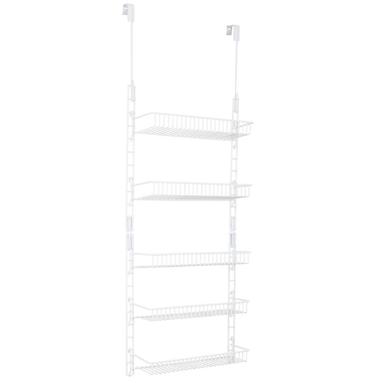 SmartDesign Smart Design Over the Door Pantry Organizer with Adjustable  Shelves - White