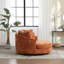 Fauteuil demi-tonneau rembourré avec housse-1835901393