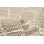 Tapis gris / beige en laine à motif géométrique fait à la main Hainer