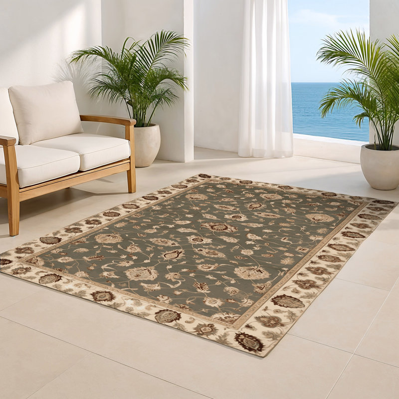Tapis d'intérieur et d'extérieur brun Persian, Rectangulaire 2 pi x 3 pi