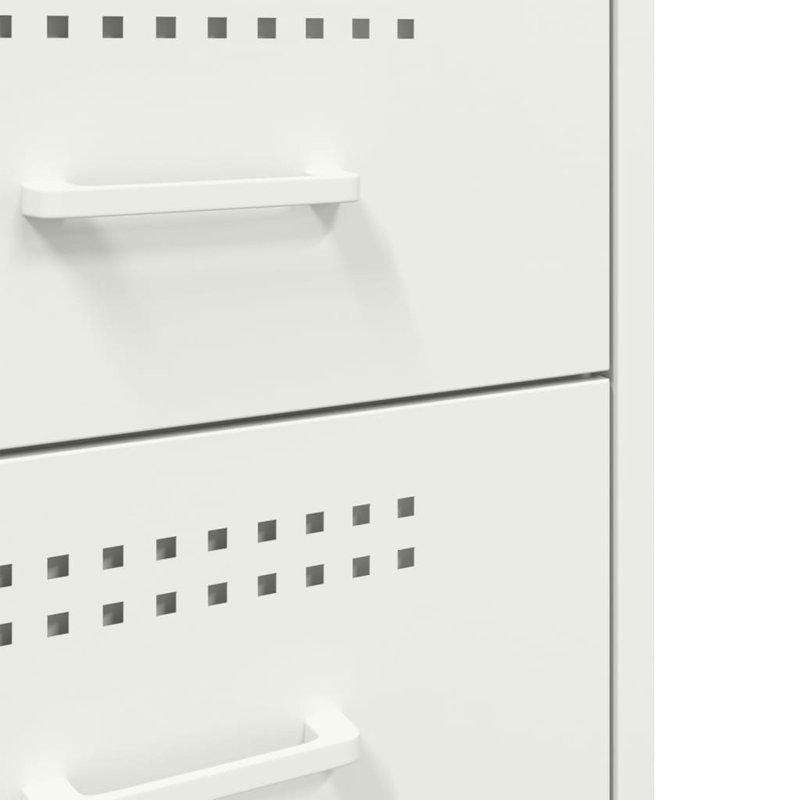 Bedside Cabinets 2 pcs 36x39x68 cm Steel, White