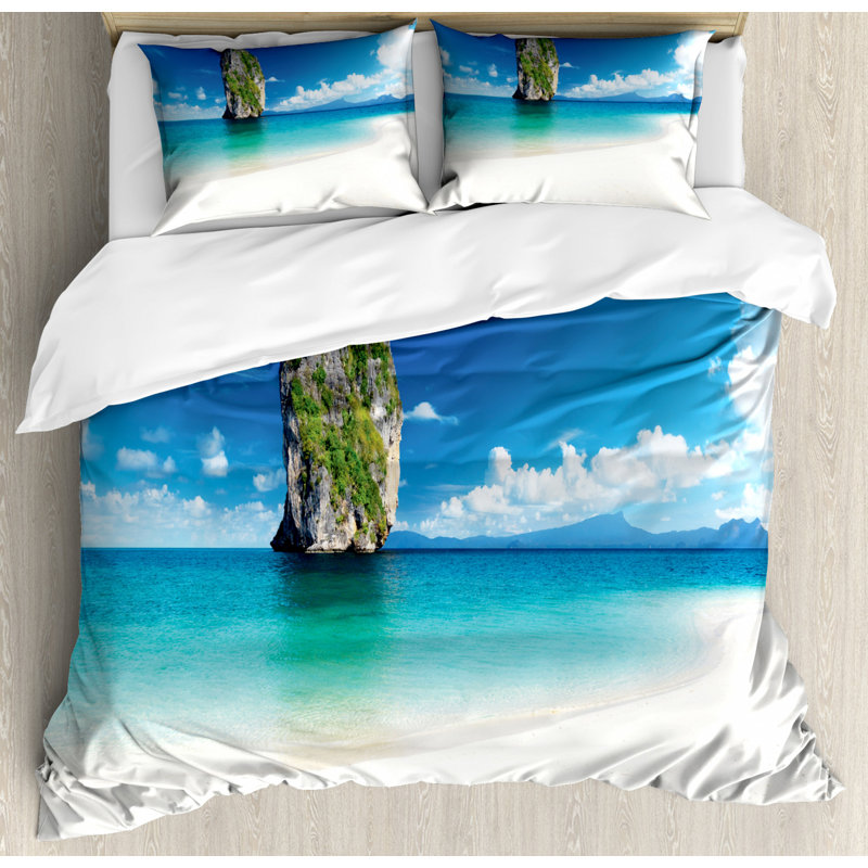 Ensemble de housse de couette island, Housse de couette grand + 2 taies décoratives
