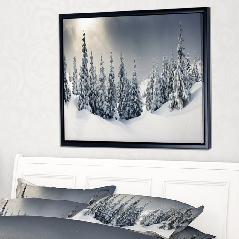 «Winter Landscape», photographie encadrée sur toile, H 12 po x l 20 po x P 1 po