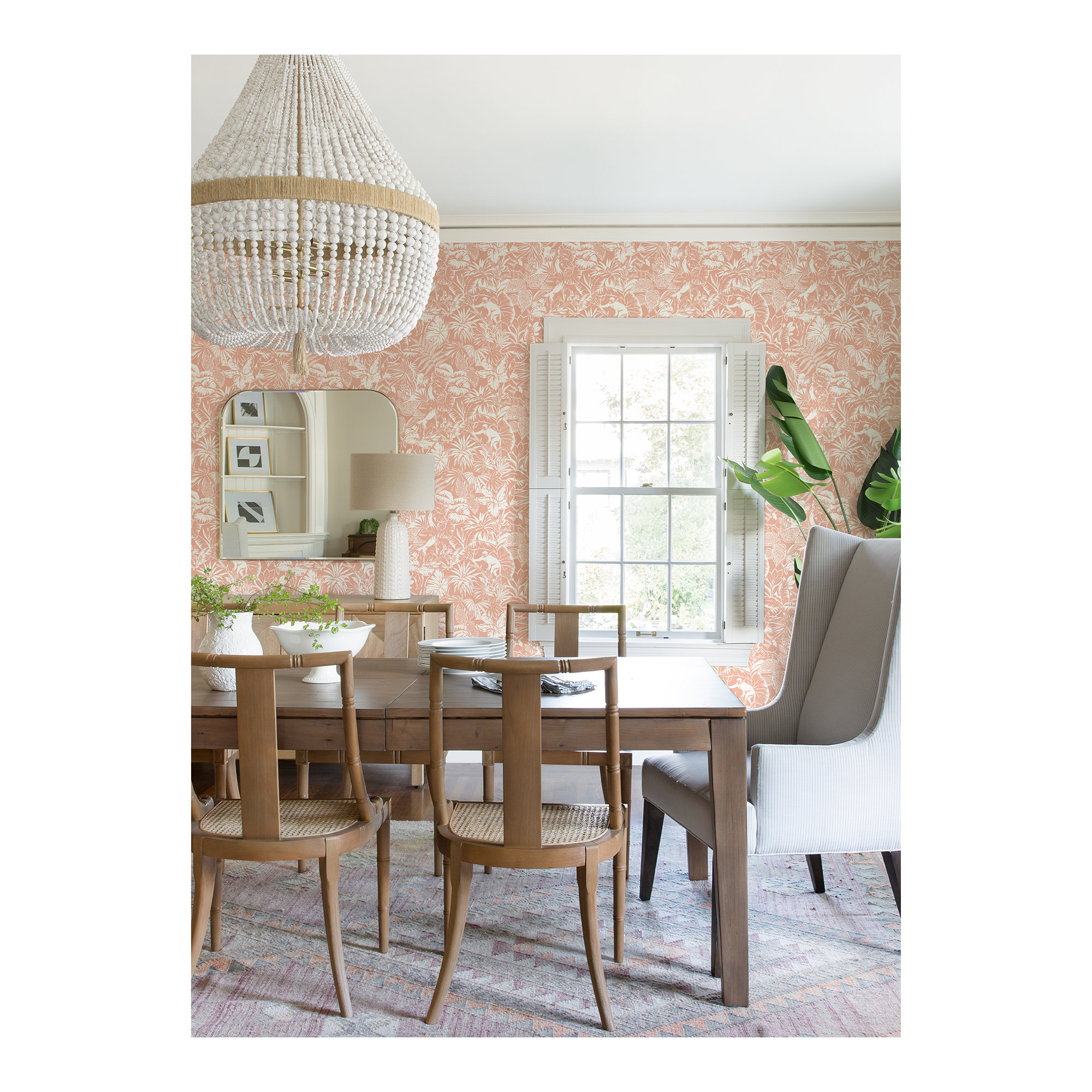 Cheri Floral Wallpaper, Pink