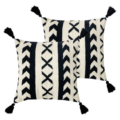 Geometric Square Cushion