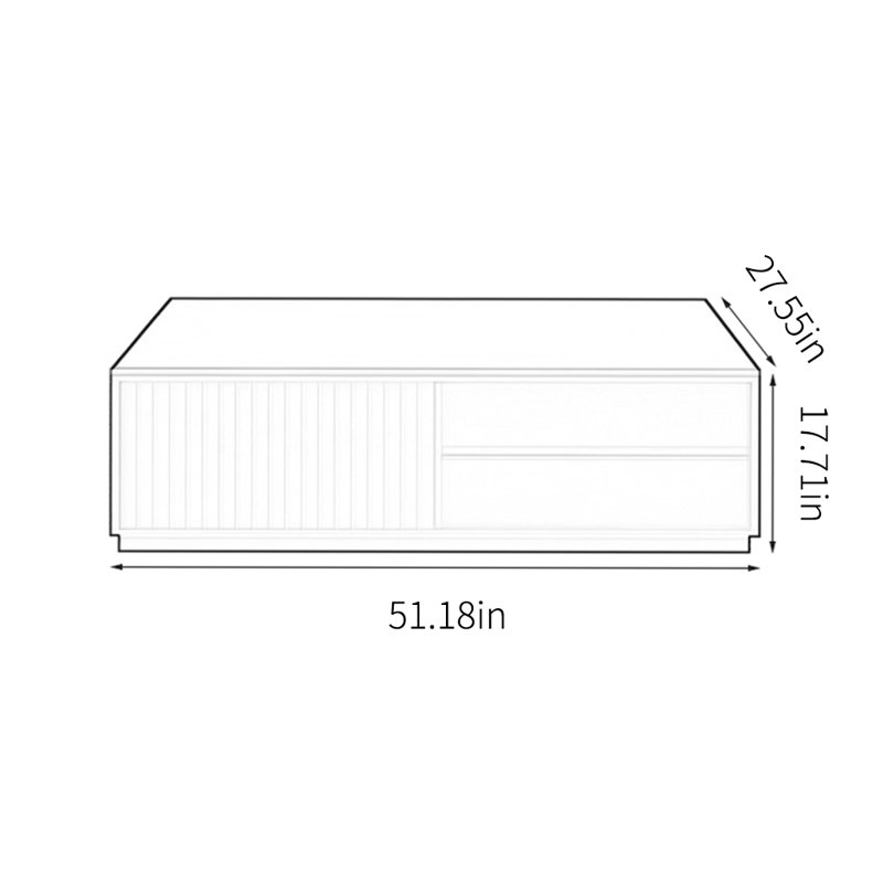Table basse Rock Plate