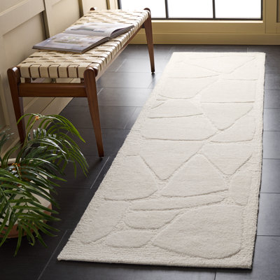 Tapis abstrait en laine / coton / latex touffeté à la main Mykonos 302