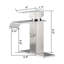 Robinet pour salle de bain, nickel brossé de haute qualité, acier inoxydable et luminaire accrédité, robinet monotrou, vérifié-125036358