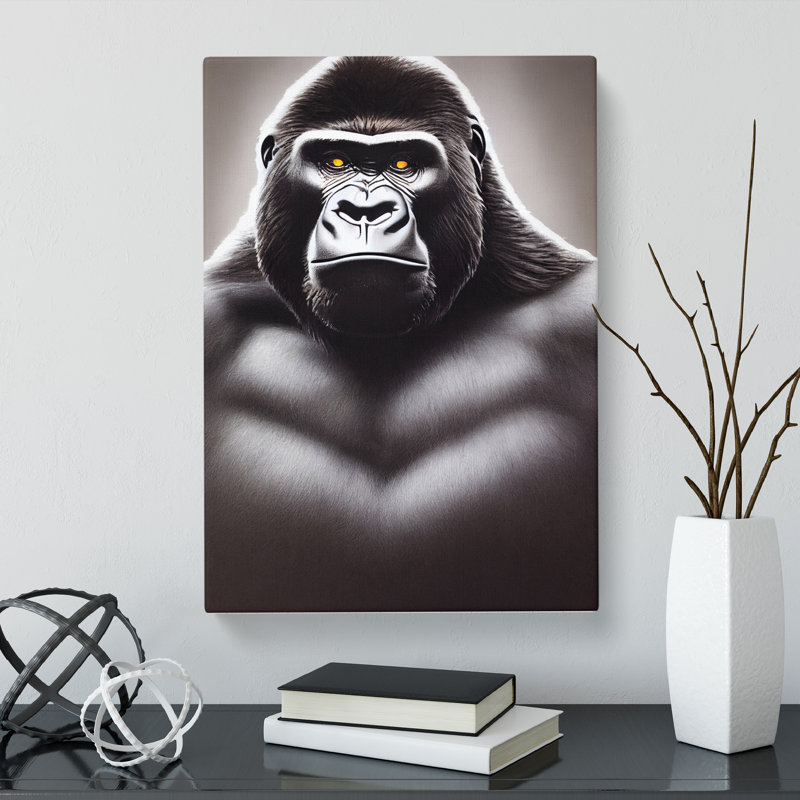 Gorilla Eyes - Wrapped Canvas, 60cm H x 40cm W x 3cm D