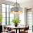 5-Light Hand-brushed Metal Drum Chandelier-1942317991