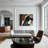 Contemporary Vibrant White Hand Knotted Wool Modern Area Rug-88615542