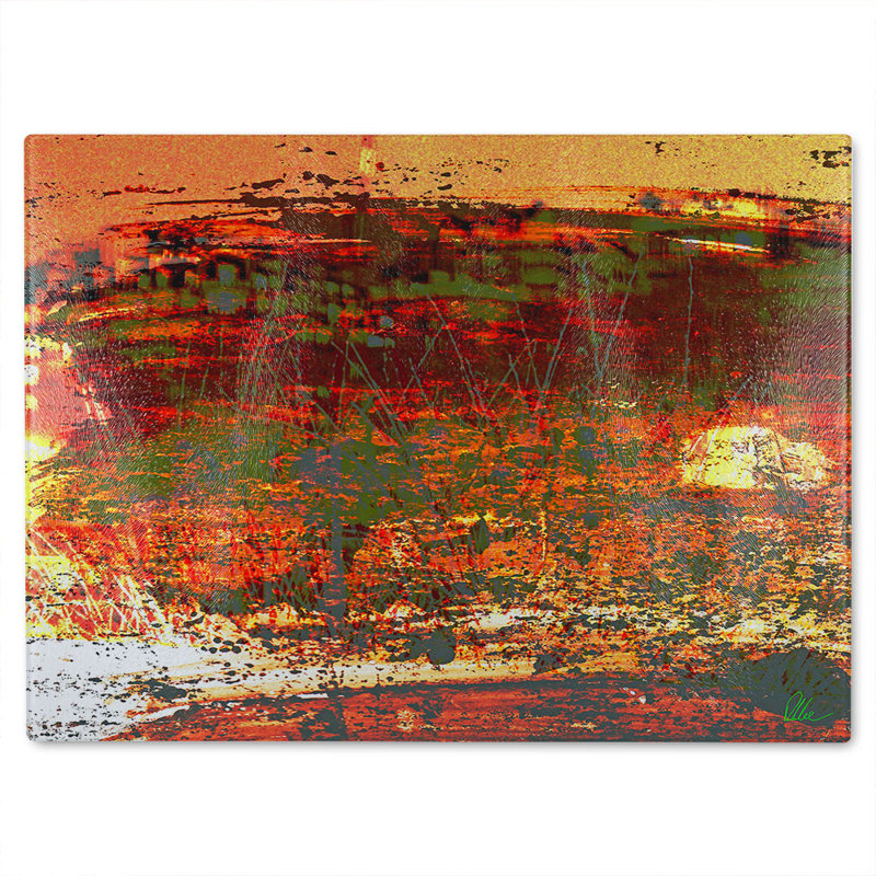 Branches Glass Chopping Board, 40cm L x 28cm W