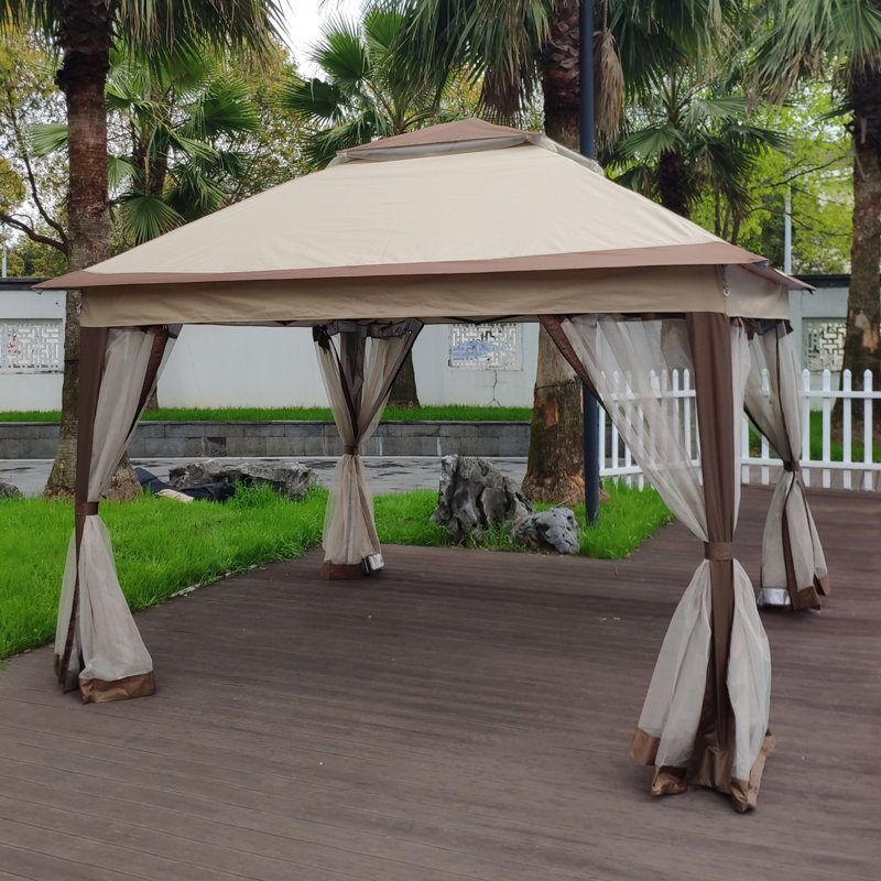 Extérieur 10,5 pi Pavillon de jardin en métal