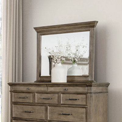 Miroir transitionnel l 46,4 ", chêne vieilli