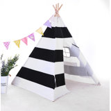 Blue Elephant 121.92cm W x 121.92cm D Indoor Cotton Triangular Play Tent