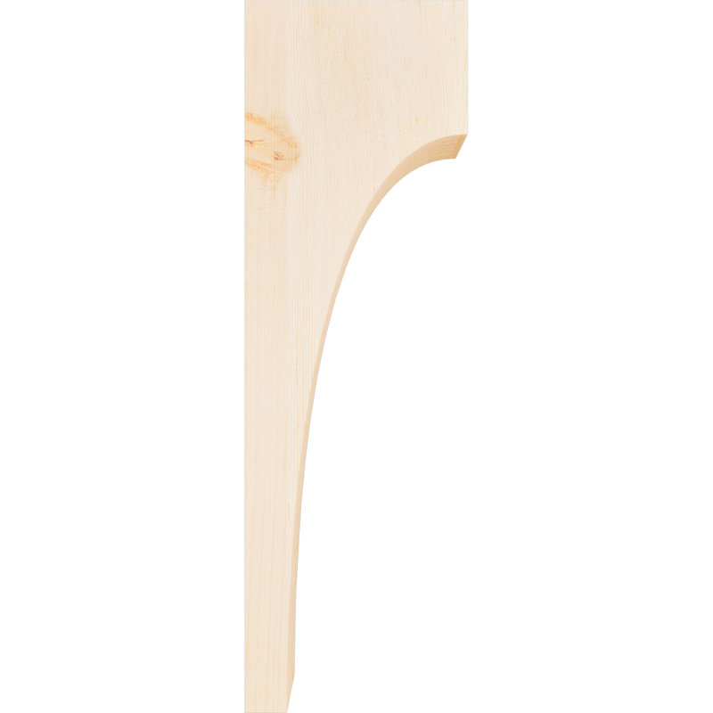 Huntington Corbel, H 24 po x l 3,5 po x P 8 po, Sapin de Douglas, Lisse