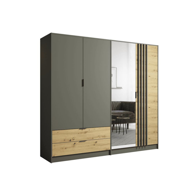 Rimini 2 Door Manufactured Wood Wardrobe