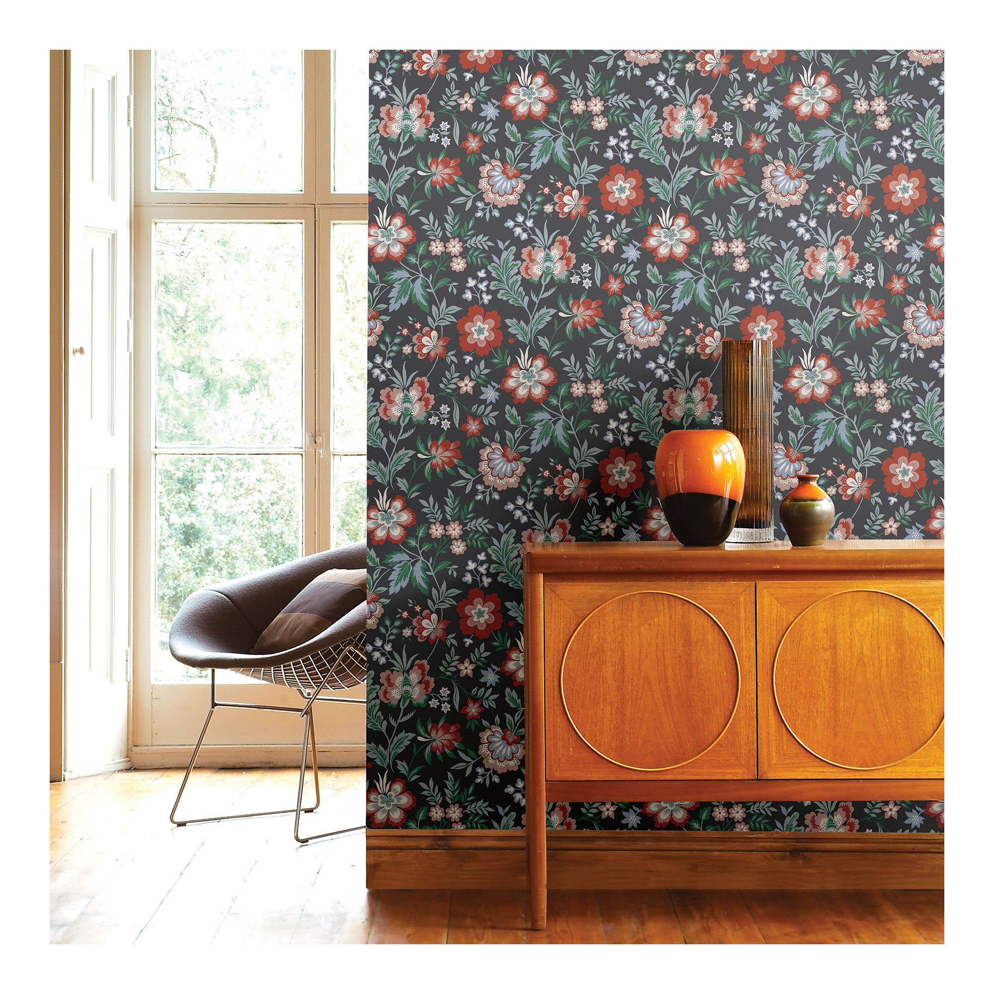 Ainslee Floral Wallpaper, Multicolor