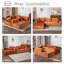 Canapé-lit modulaire modulaire multifonctionnel en forme de L avec siège profond-1493565604