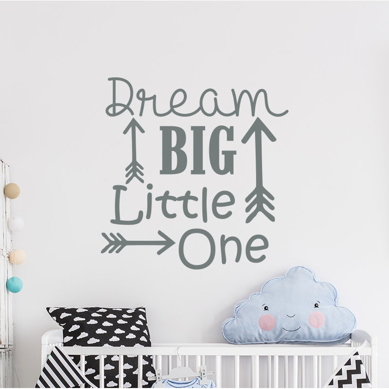 Décalcomanie murale big little rêve Baumeister, Gris