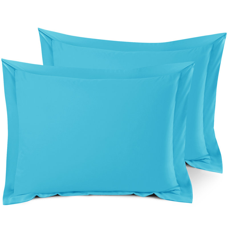 Taie décorative 100% polyester , Bleu de plage, 20 po x 36 po