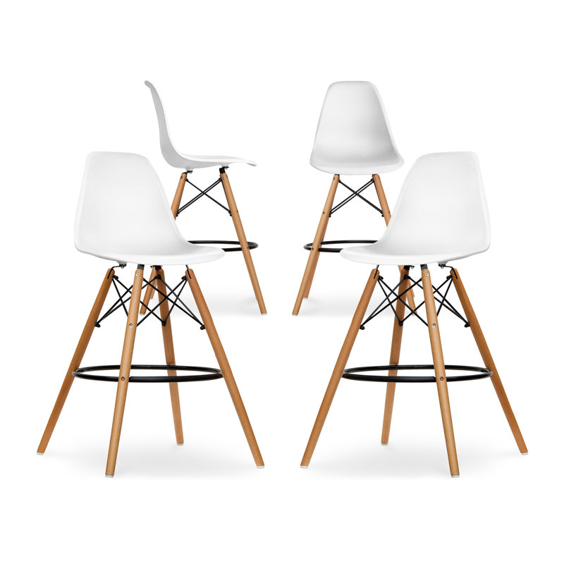  Tabouret de comptoir, vert, paquet de 2, Blanc
