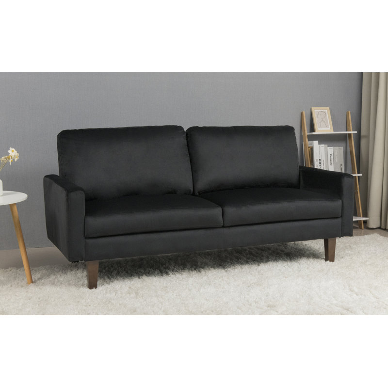 Seaddon Square Arm Sofa, Beige Linen Blend, 35" H x 70" W x 32" D