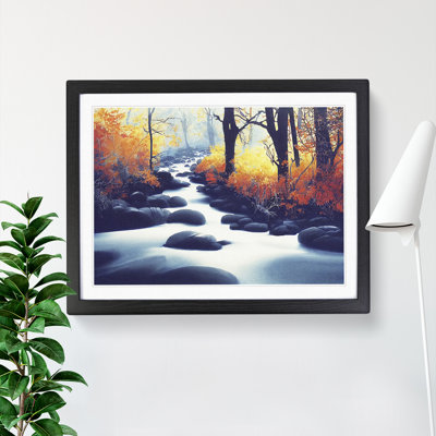 Autumn Forest Stream Vol.2 - Single Picture Frame Print