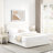 Criselle Bed Frame with Headboard Boucle Bed Frame with 4 Drawers Storage Bed Adjustable Headboard