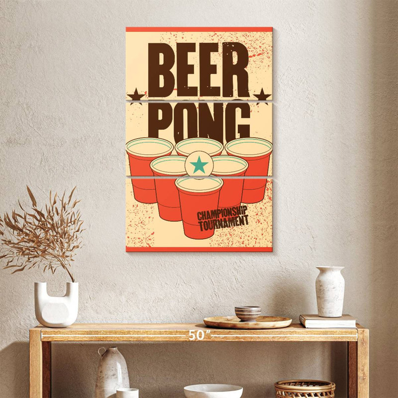 Tournoi Tergel Beer Pong, H 32 po x l 20 po