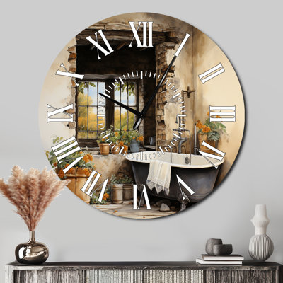 Laundry Rustic I - horloge murale