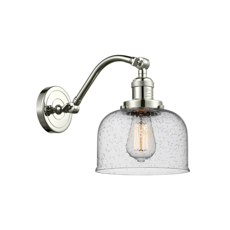 Adalhard Armed Sconce, Polished Nickel