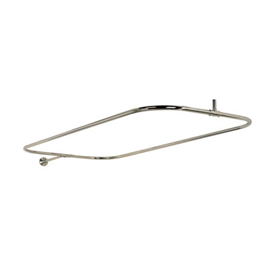 48'' D-Shaped Shower Curtain Rod